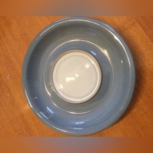 Vintage (1970s) Denby Castile (blue) orphaned stoneware saucer only (no cup)